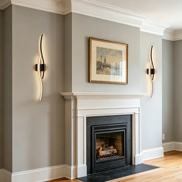 LED Battery Operated Wall Sconces with Remote Control, Dimmable/ 3 Color/ Night-Light/ Timer/ Memory, 39 Inch, 2 Pack - Image 2