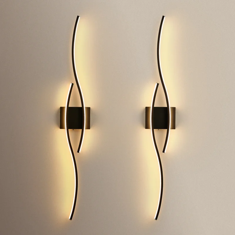 LED Battery Operated Wall Sconces with Remote Control, Dimmable/ 3 Color/ Night-Light/ Timer/ Memory, 39 Inch, 2 Pack